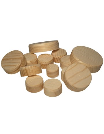 Querholzplättchen Fichte 25 mm VE Karton à 1 kg ca. 345 St. - facett